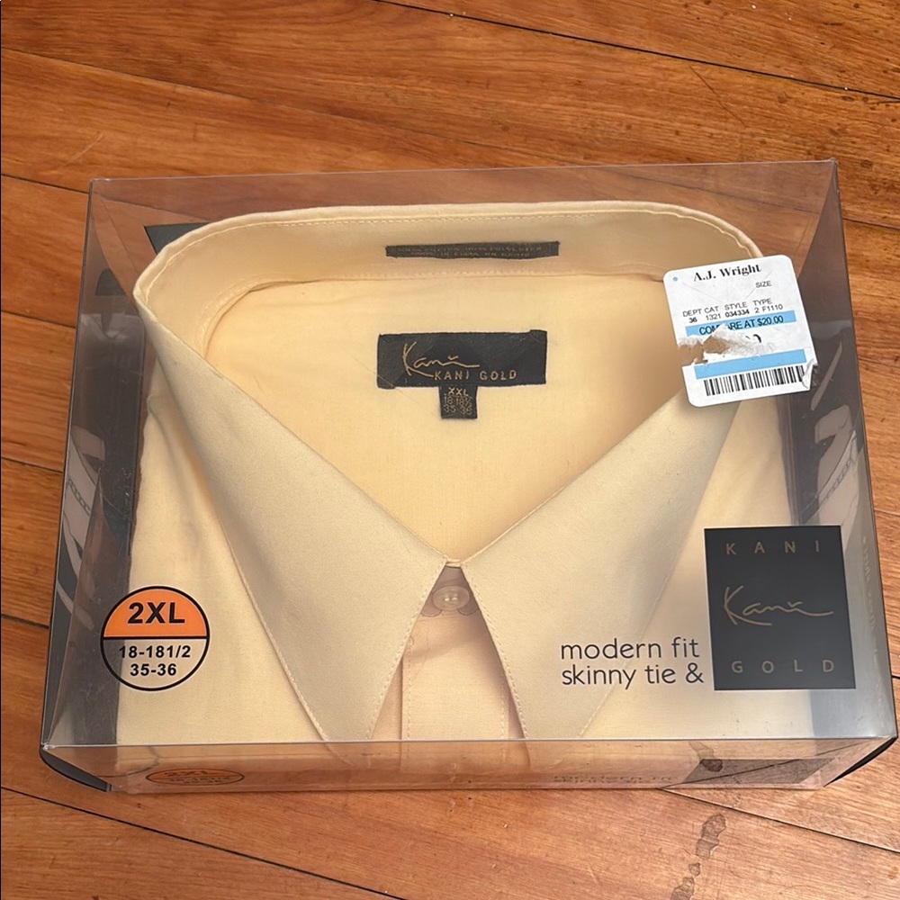 Karl Kani Gold Dress Shirt - 2XL